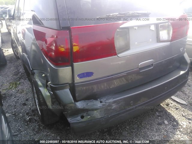 3G5DA03E23S502261 - 2003 BUICK RENDEZVOUS CX/CXL GRAY photo 6