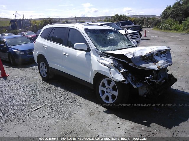 5NMSH13E29H244051 - 2009 HYUNDAI SANTA FE SE/LIMITED WHITE photo 1