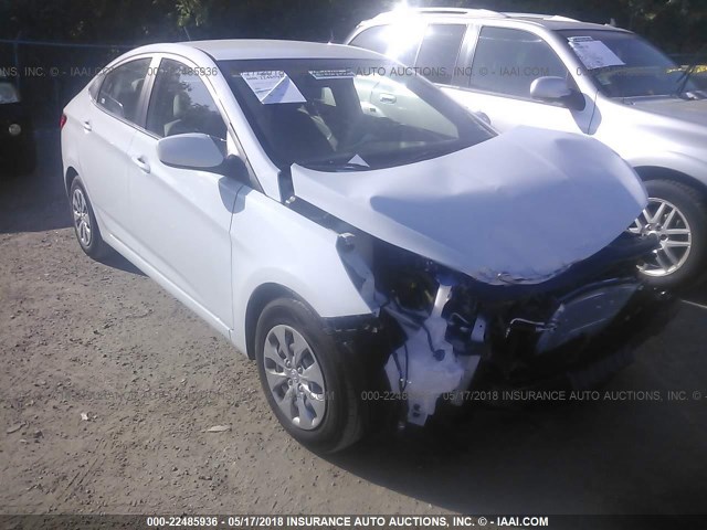 KMHCT4AE9HU390683 - 2017 HYUNDAI ACCENT SE WHITE photo 1