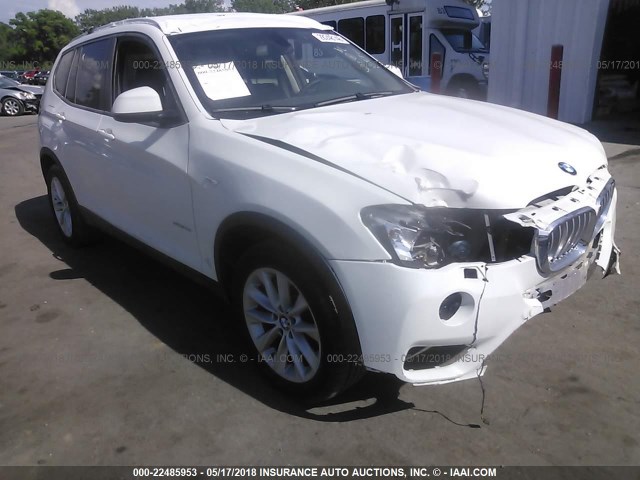 5UXWZ7C33H0X40263 - 2017 BMW X3 SDRIVE28I WHITE photo 1