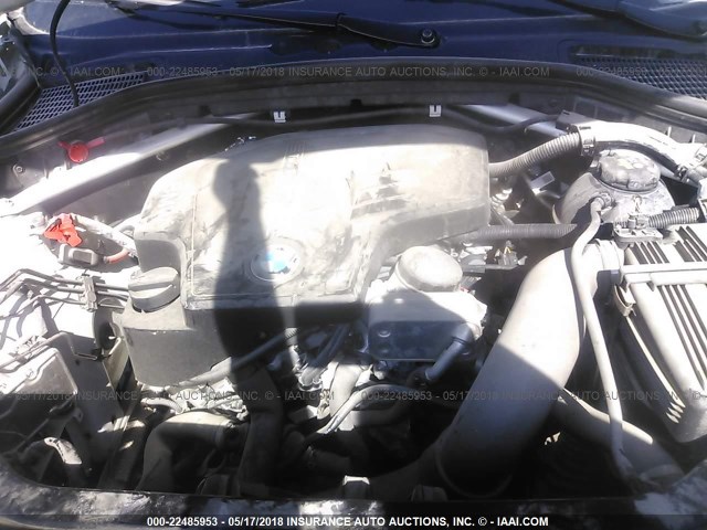 5UXWZ7C33H0X40263 - 2017 BMW X3 SDRIVE28I WHITE photo 10