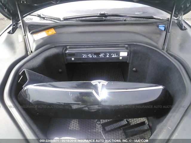 5YJSA1CP1CFP02354 - 2012 TESLA MODEL S GRAY photo 10