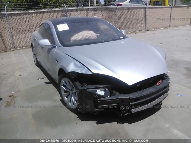 5YJSA1H24EFP62712 - 2014 TESLA MODEL S 银色 照片 1