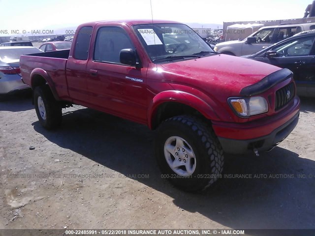 5TESN92N24Z335922 - 2004 TOYOTA TACOMA XTRACAB PRERUNNER წითელი ფოტო 1