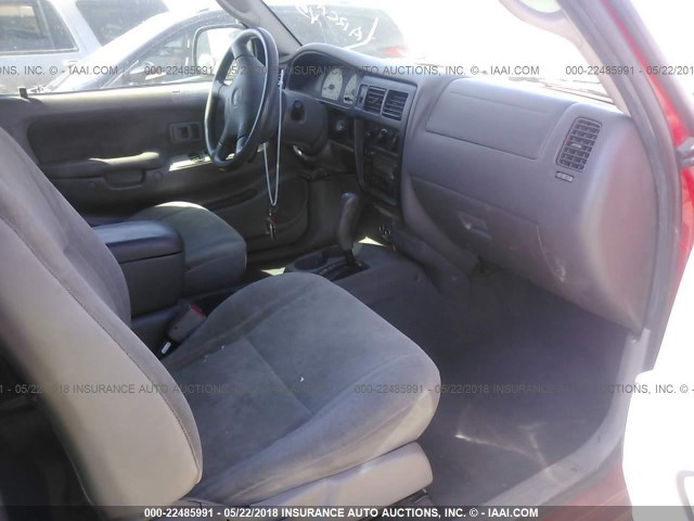 5TESN92N24Z335922 - 2004 TOYOTA TACOMA XTRACAB PRERUNNER წითელი ფოტო 5