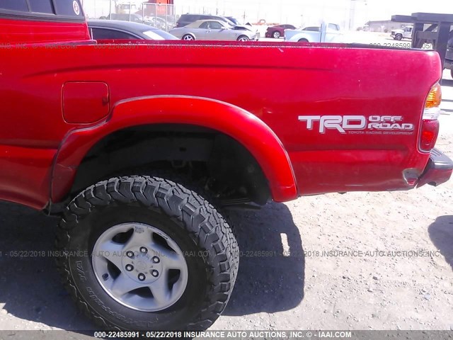 5TESN92N24Z335922 - 2004 TOYOTA TACOMA XTRACAB PRERUNNER წითელი ფოტო 6