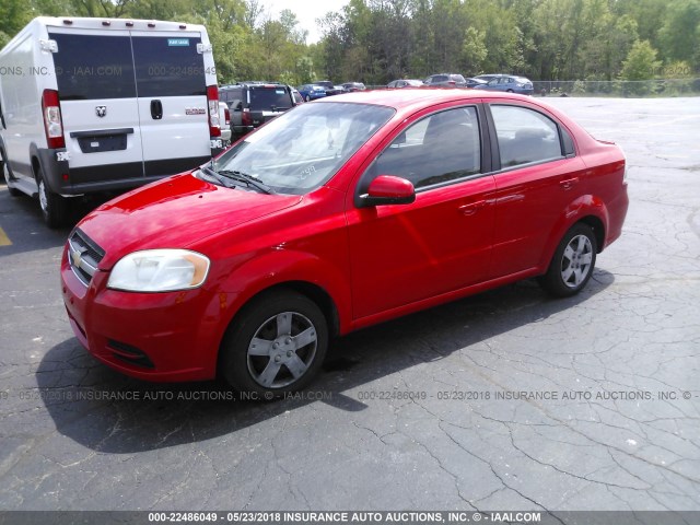 KL1TD5DEXBB125963 - 2011 CHEVROLET AVEO LS/LT 红色 照片 2