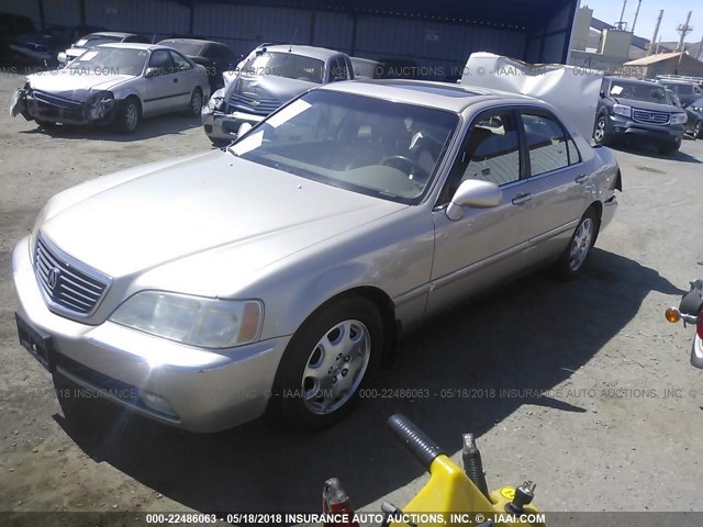 JH4KA9657YC004570 - 2000 ACURA 3.5RL Champagne photo 2