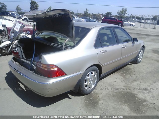 JH4KA9657YC004570 - 2000 ACURA 3.5RL Champagne photo 4