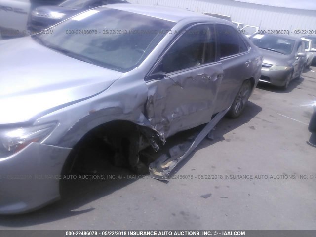 4T1BF1FK6GU228315 - 2016 TOYOTA CAMRY LE/XLE/SE/XSE SILVER photo 6