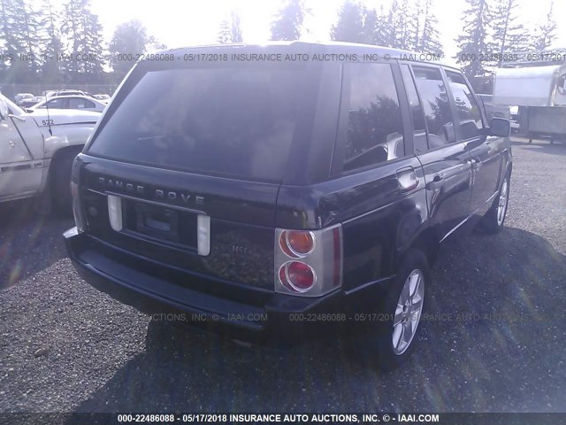 SALME11493A124625 - 2003 LAND ROVER RANGE ROVER HSE BLACK photo 4