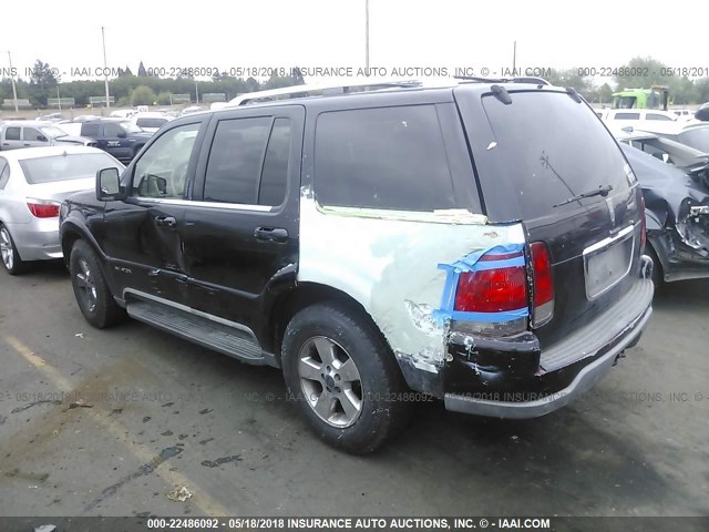 5LMEU78H53ZJ02061 - 2003 LINCOLN AVIATOR BLACK photo 3