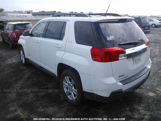 2GKALSEK2D6329849 - 2013 GMC TERRAIN SLE WHITE photo 3