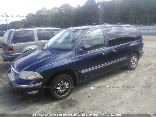 2FMZA52422BB59410 - 2002 FORD WINDSTAR SE Dark Blue photo 2