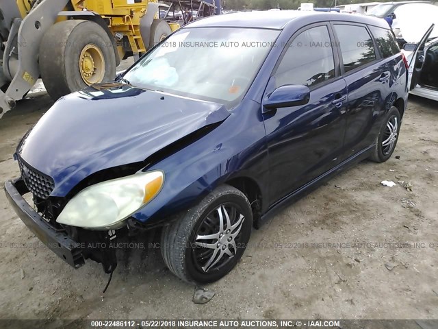 2T1KR32E03C090799 - 2003 TOYOTA COROLLA MATRIX XR BLUE photo 2