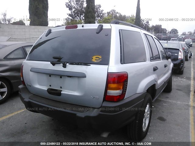 1J4GX48N84C416457 - 2004 JEEP GRAND CHEROKEE LAREDO/COLUMBIA/FREEDOM 银色 照片 4