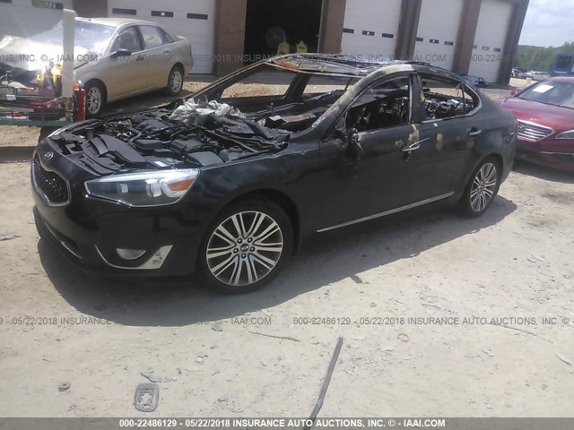 KNALN4D71G5213692 - 2016 KIA CADENZA LUXURY BLACK photo 2