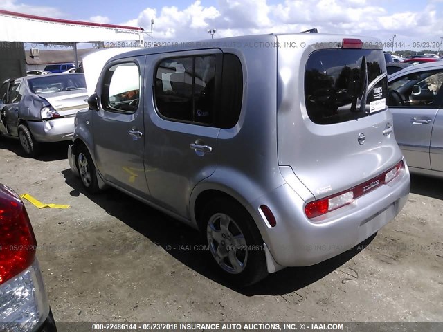 JN8AZ28R89T111887 - 2009 NISSAN CUBE S/SL SILVER photo 3