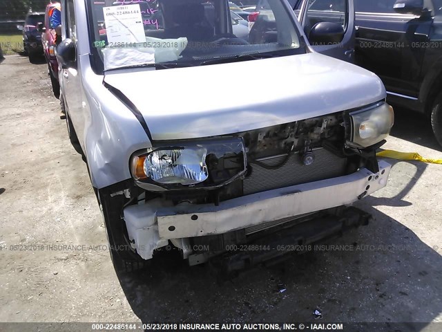 JN8AZ28R89T111887 - 2009 NISSAN CUBE S/SL SILVER photo 6