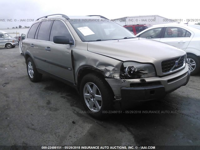 YV1CY59H841128122 - 2004 VOLVO XC90 BEIGE photo 1