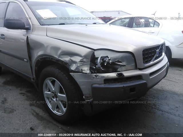 YV1CY59H841128122 - 2004 VOLVO XC90 BEIGE photo 6