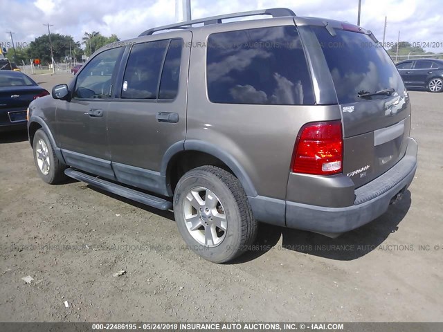 1FMDU63K33UC18528 - 2003 FORD EXPLORER XLT/XLT SPORT/NBX 棕色 照片 3