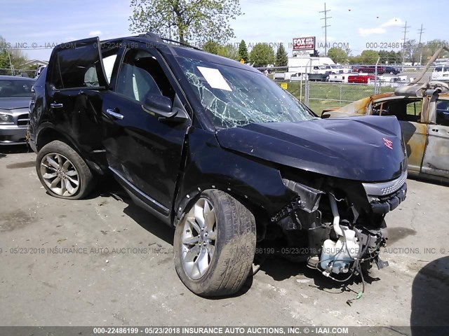 1FMHK8D85BGA10699 - 2011 FORD EXPLORER XLT BLACK photo 1