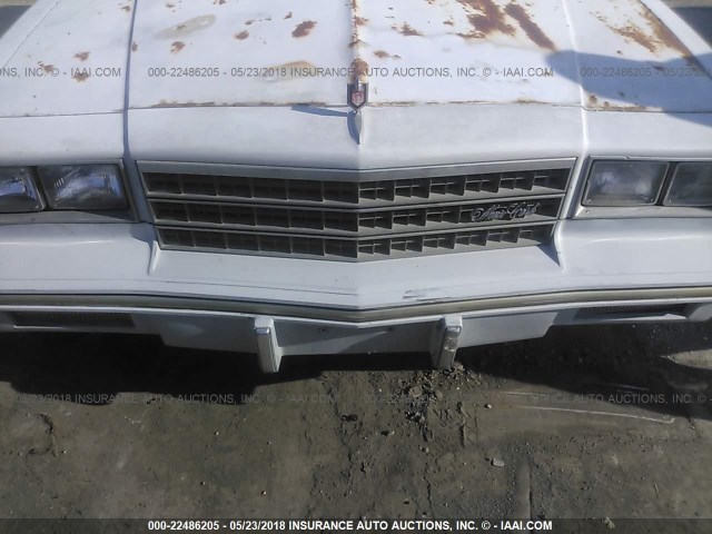 1G1AZ37JXCR172538 - 1982 CHEVROLET MONTE CARLO  WHITE photo 6