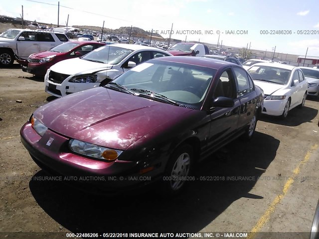 1G8ZF52892Z176009 - 2002 SATURN SL RED photo 2