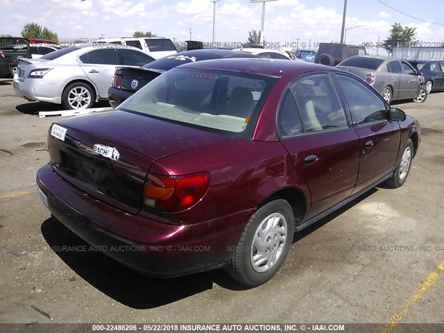 1G8ZF52892Z176009 - 2002 SATURN SL RED photo 4