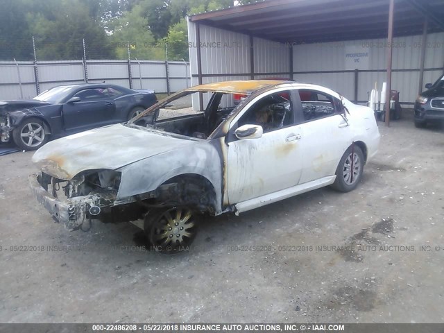 4A32B2FF5AE011300 - 2010 MITSUBISHI GALANT FE WHITE photo 2