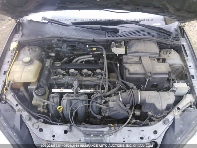 1FAHP34N57W164718 - 2007 FORD FOCUS ZX4/S/SE/SES GRAY photo 10
