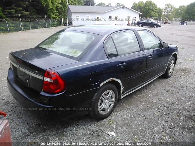 1G1ZS58F67F238779 - 2007 CHEVROLET MALIBU LS ლურჯი ფოტო 4