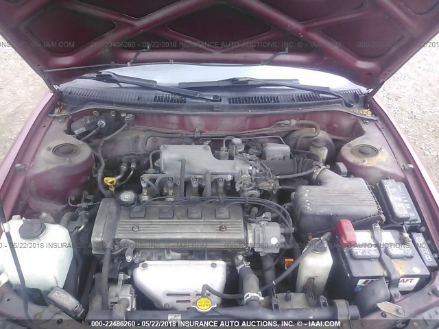 1Y1SK5262VZ461734 - 1997 GEO PRIZM LSI RED photo 10