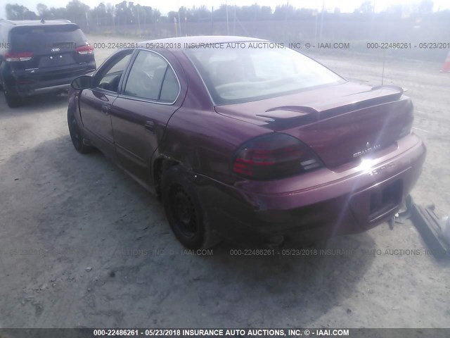 1G2NE52E35M113989 - 2005 PONTIAC GRAND AM SE RED photo 3