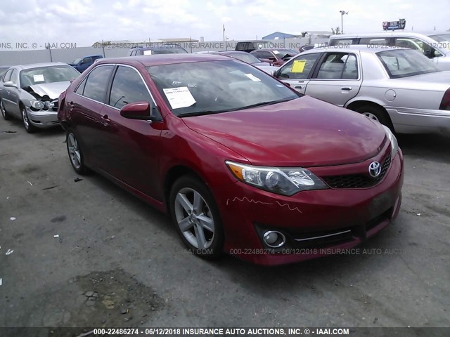 4T1BF1FK5DU698587 - 2013 TOYOTA CAMRY L/SE/LE/XLE 红色 照片 1