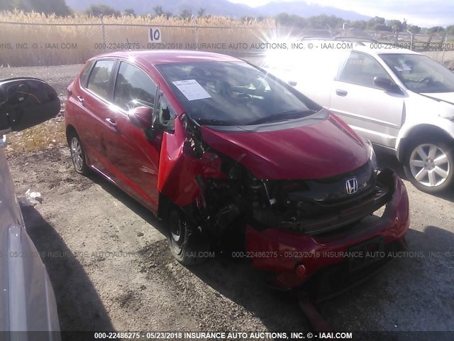 3HGGK5H59FM726632 - 2015 HONDA FIT LX RED photo 1