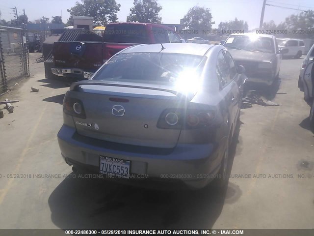 JM1BK324761451613 - 2006 MAZDA 3 S SILVER photo 4