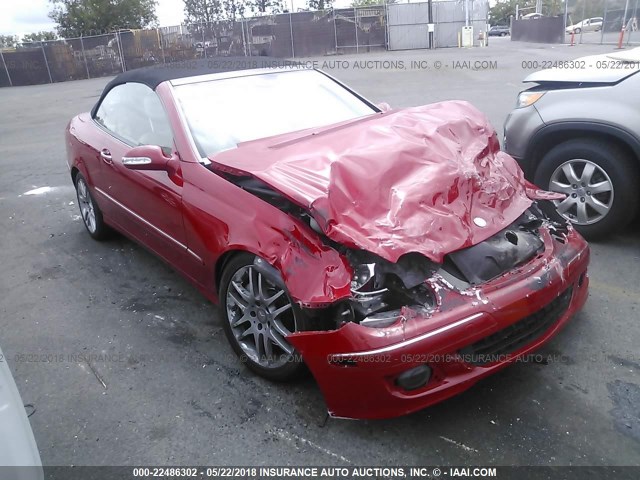 WDBTK56F89T103418 - 2009 MERCEDES-BENZ CLK 350 RED photo 1