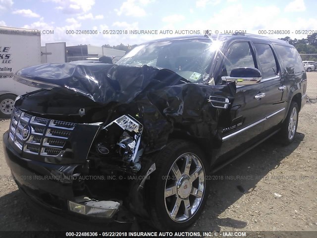 1GYS3HEF9DR154729 - 2013 CADILLAC ESCALADE ESV LUXURY BLACK photo 2