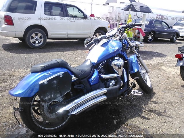 JYAVP33E1BA001080 - 2011 YAMAHA XVS1300 CU BLUE photo 4