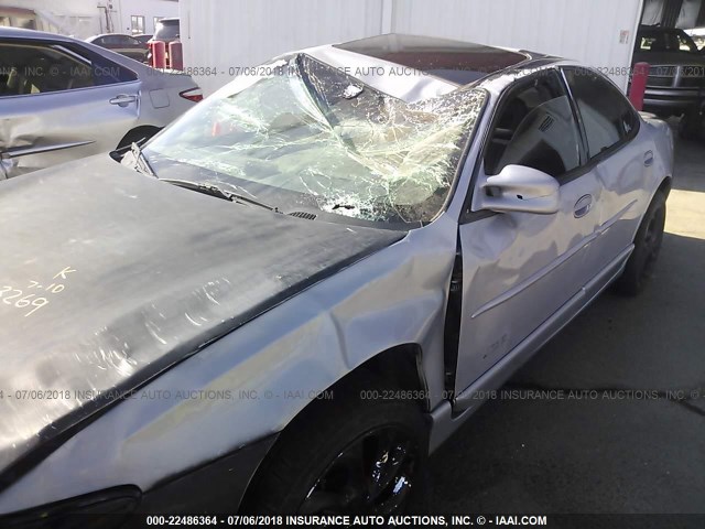 1G2WR5213YF318890 - 2000 PONTIAC GRAND PRIX GTP ვერცხლისფერი ფოტო 6