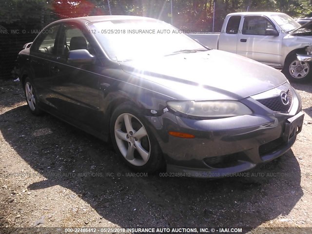 1YVHP80D455M03452 - 2005 MAZDA 6 S GRAY photo 1