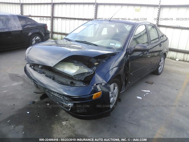 1FAFP38393W262306 - 2003 FORD FOCUS ZTS BLUE photo 2
