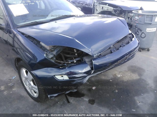 1FAFP38393W262306 - 2003 FORD FOCUS ZTS BLUE photo 6