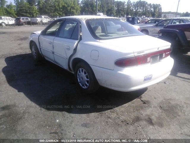 2G4WS52J731299305 - 2003 BUICK CENTURY CUSTOM WHITE photo 3