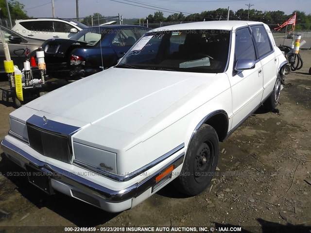 1C3BC4633KD537535 - 1989 CHRYSLER NEW YORKER C-BODY WHITE photo 2