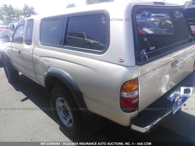 5TESM92N32Z069178 - 2002 TOYOTA TACOMA XTRACAB PRERUNNER ოქროსფერი ფოტო 3