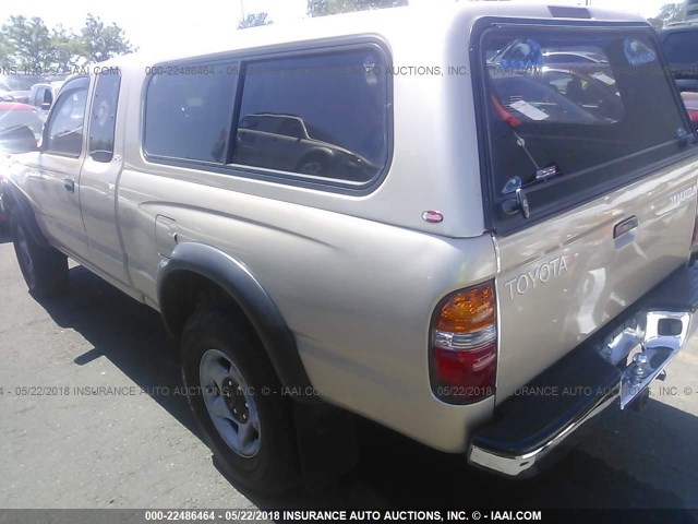 5TESM92N32Z069178 - 2002 TOYOTA TACOMA XTRACAB PRERUNNER GOLD photo 3