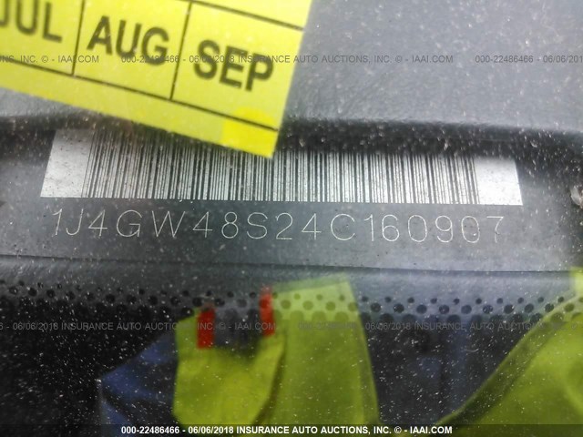 1J4GW48S24C160907 - 2004 JEEP GRAND CHEROKEE LAREDO/COLUMBIA/FREEDOM 黑色 照片 9